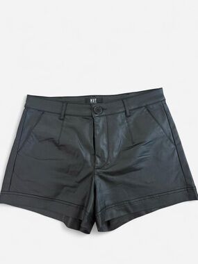 Kut from the Kloth Black Faux Leather Women's Shorts